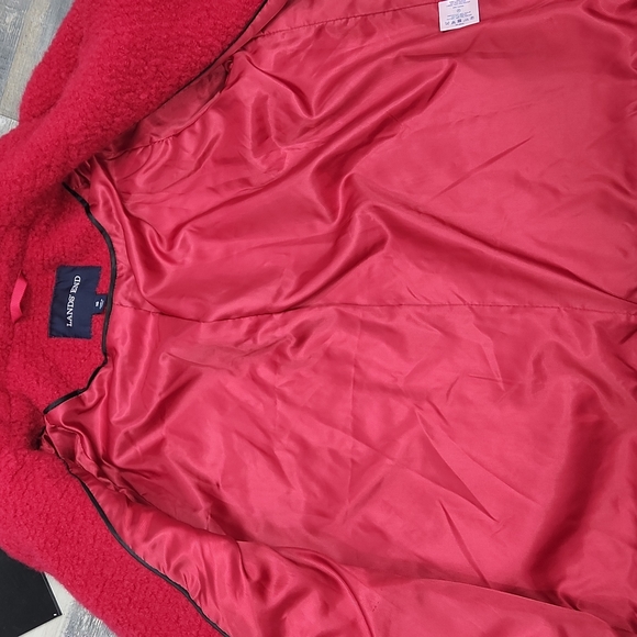 Lands' End Boucle Wool Coat - Picture 6 of 9